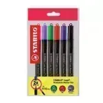 Marc. Permanente para CD, Cappi, Punta Redonda, M 1.0 mm, Pack x 6 Unds. 6 Colores Surtidos