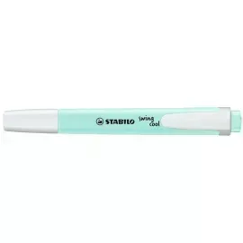 Resaltador, Swing Cool, Punta Biselada 1.0-4.0 mm, Colores Pastel, Toque de Turquesa, Unidad