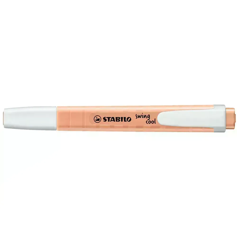 Resaltador, Swing Cool, Punta Biselada 1.0-4.0 mm, Colores Pastel, Durazno Cremoso, Unidad