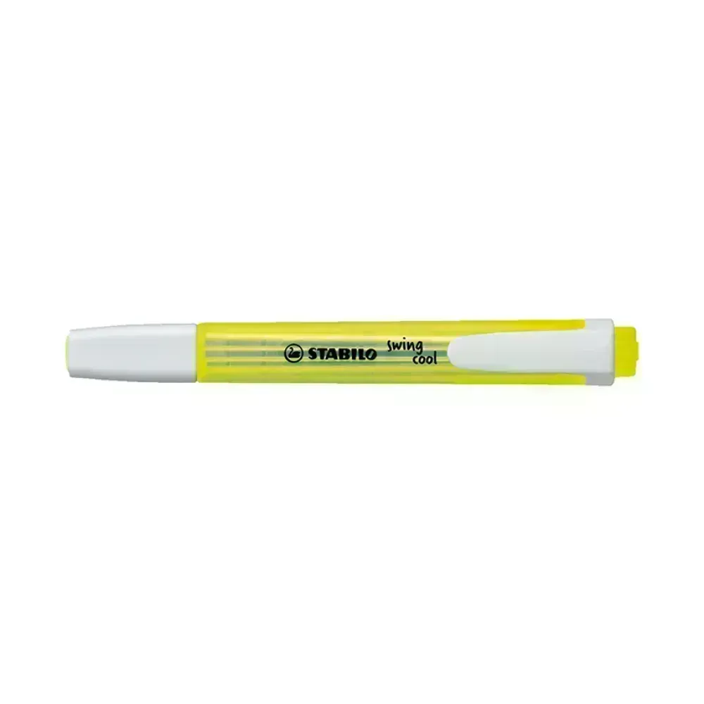 Resaltador, Swing Cool, Punta Biselada 1.0-4.0 mm, Colores Fluo, Amarillo, Unidad