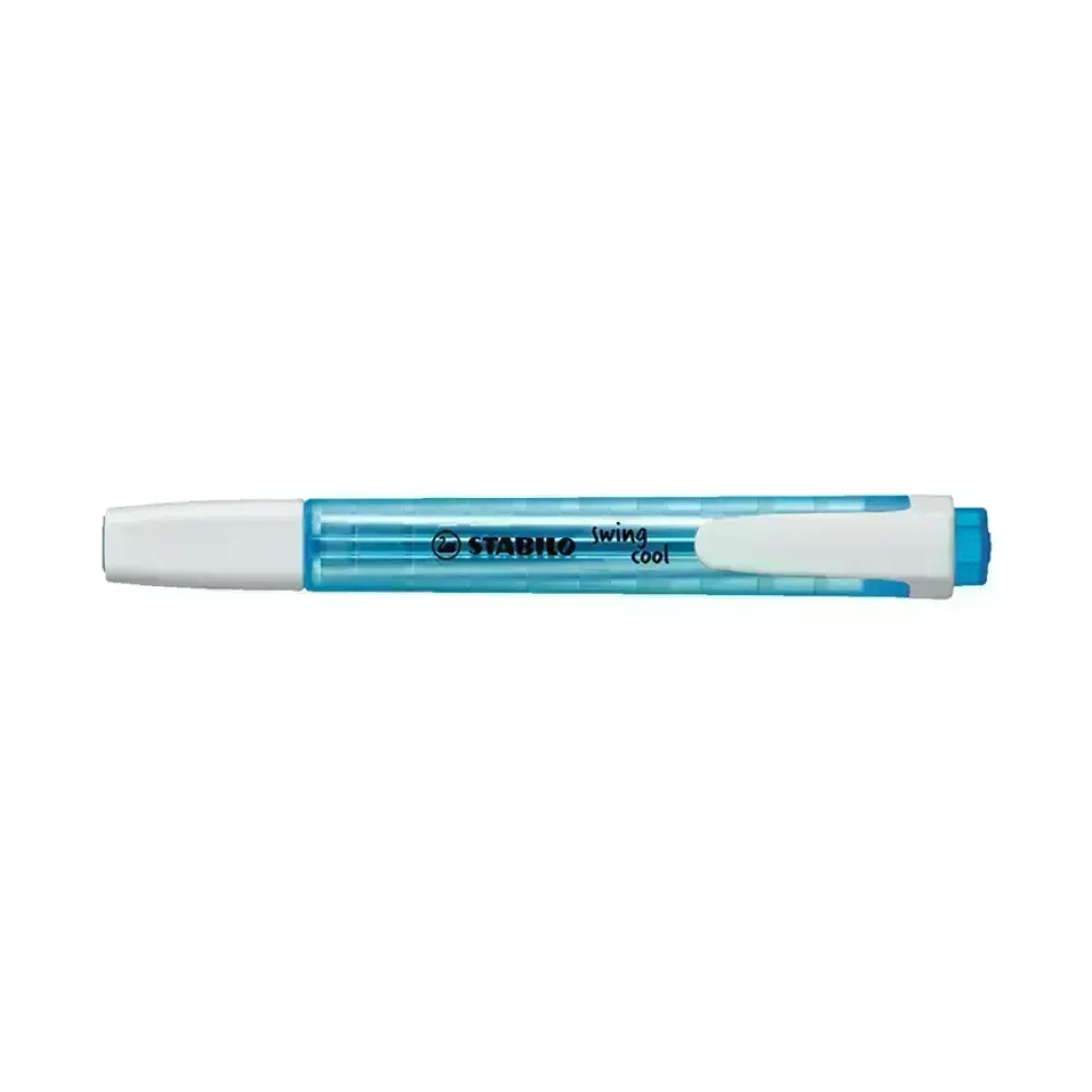 Resaltador, Swing Cool, Punta Biselada 1.0-4.0 mm, Colores Fluo, Azul, Unidad