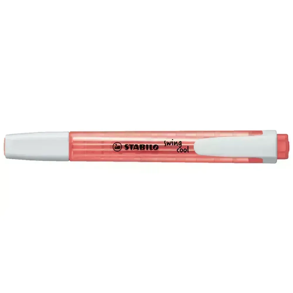 Resaltador, Swing Cool, Punta Biselada 1.0-4.0 mm, Colores Fluo, Rojo, Unidad