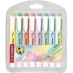 Resaltador, Swing Cool, Punta Biselada 1.0-4.0 mm, Colores Pastel, Estuche x 8 Unds. Colores Surtidos