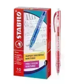 Bolígrafo Retractil, Liner 308NF, Punta Aguja 0.38 mm, Rojo, Caja x 10 Unds. 
