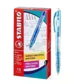 Bolígrafo Retractil, Liner 308NF, Punta Aguja 0.38 mm, Azul, Caja x 10 Unds. 