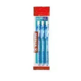 Bolígrafo Retractil, Liner 308NF, Punta Aguja 0.38 mm, Azul,  Pack x 3 Unds.