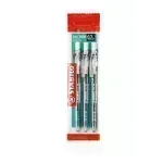 Bolígrafo Retractil, Liner 308NF, Punta Aguja 0.38 mm, Negro,  Pack x 3 Unds.