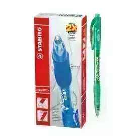 Bolígrafo Retractil, Marathon 318, Punta Media 0.45 mm, Verde, Caja x 10 Unds.