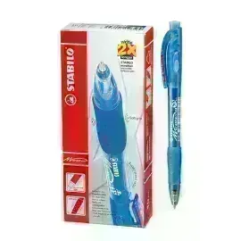 Bolígrafo Retractil, Marathon 318, Punta Media 0.45 mm, Azul, Caja x 10 Unds.