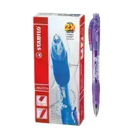 Bolígrafo Retractil, Marathon 318, Punta Media 0.45 mm, Morado, Caja x 10 Unds.