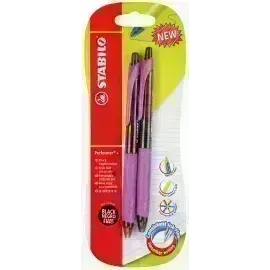Bolígrafo Retractil, Performer+ Grip, Punta Fina 0.38 mm, Negro, Pack x 2 Unds.