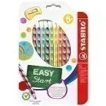 Lápices de Color, Largos, Easy Colors Ergonómicos, (para Zurdos), Cuerpo Triangular, Mina 4.2 mm, Estuche x 12 Colores. 
