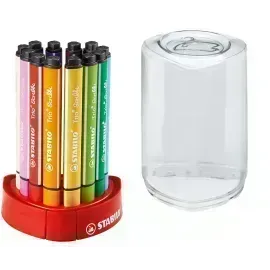 Marcador, Trio Scribbi, Punta 1.5 - 2.0 mm, Estuche x 12 Unds. Colores Surtidos