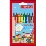 Marcador, Trio Scribbi, Punta 1.5 - 2.0 mm, Estuche x 8 Unds. Colores Surtidos