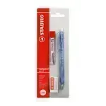 Portaminas, Fun Min, 0.5 mm, Blister x 1 Und + Tubo x 12 Minas HB + Borrador.  