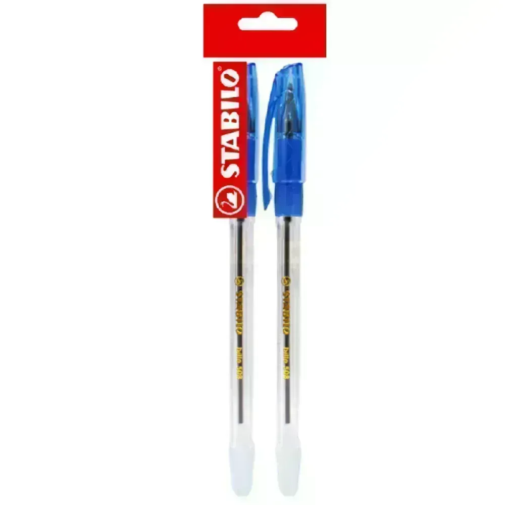 Bolígrafo, Bille 508, Punta Media 0.45 mm, Azul, Pack x 2 Unds.