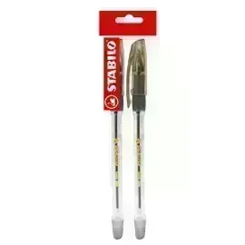 Bolígrafo, Bille 508, Punta Media 0.45 mm, Negro, Pack x 2 Unds.