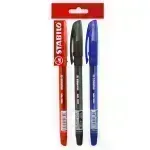 Bolígrafo, Bille Hi-Flux 508NF, Punta Aguja 0.38 mm, Pack x 3 Unds. Azul, Negro, Rojo