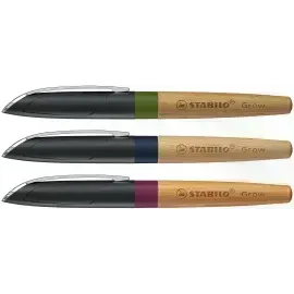 Pluma Fuente, Grow, Tinta Azul, Exh x 12 Unds.