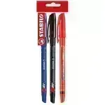 Bolígrafo, Exam Grade, 588, Punta Media 0.4 mm, Pack x 3 Unds, Azul, Negro, Rojo