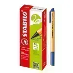 Rotulador, Green Point, Punta 0.8 mm, Azul, Caja x 10 Unds.