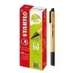 Rotulador, Green Point, Punta 0.8 mm, Negro, Caja x 10 Unds.