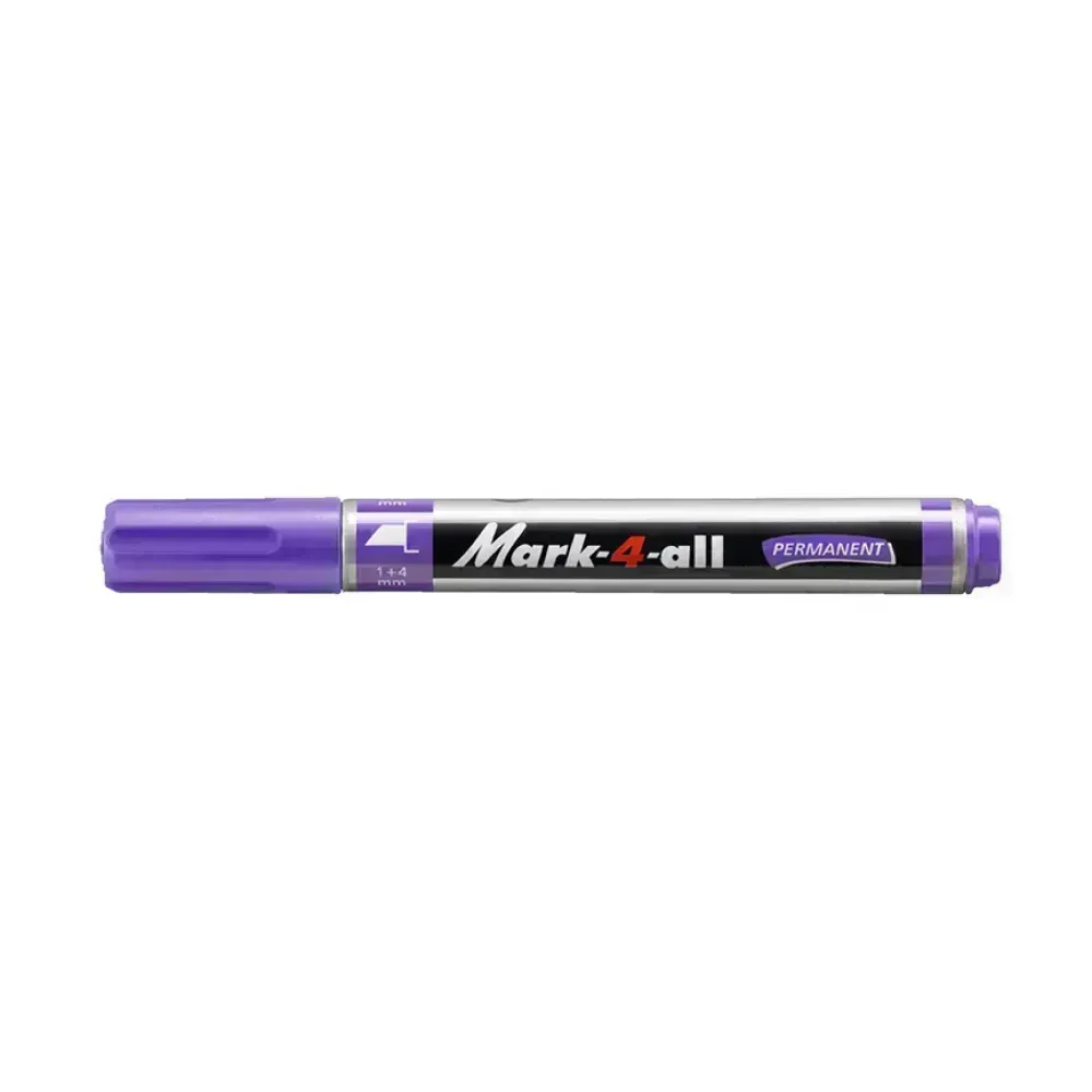 Marc. Permanente, Mark-4-all, Punta Biselada, 1.0-4.0 mm, Morado, Unidad