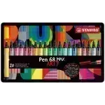 Marcador, Pen 68 Max, Punta 1.0 - 5.0 mm, Caja Metal ARTY x 20 Unds. Colores Surtidos