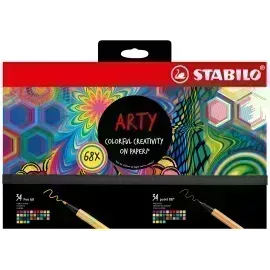 Set Estuche ARTY Creativo - 68 pcs., Point 88 x 34 Und + Pen 68 x 34 Und., Set