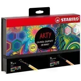 Set Estuche ARTY Creativo - 68 pcs., Point 88 x 34 Und + Pen 68 x 34 Und., Set