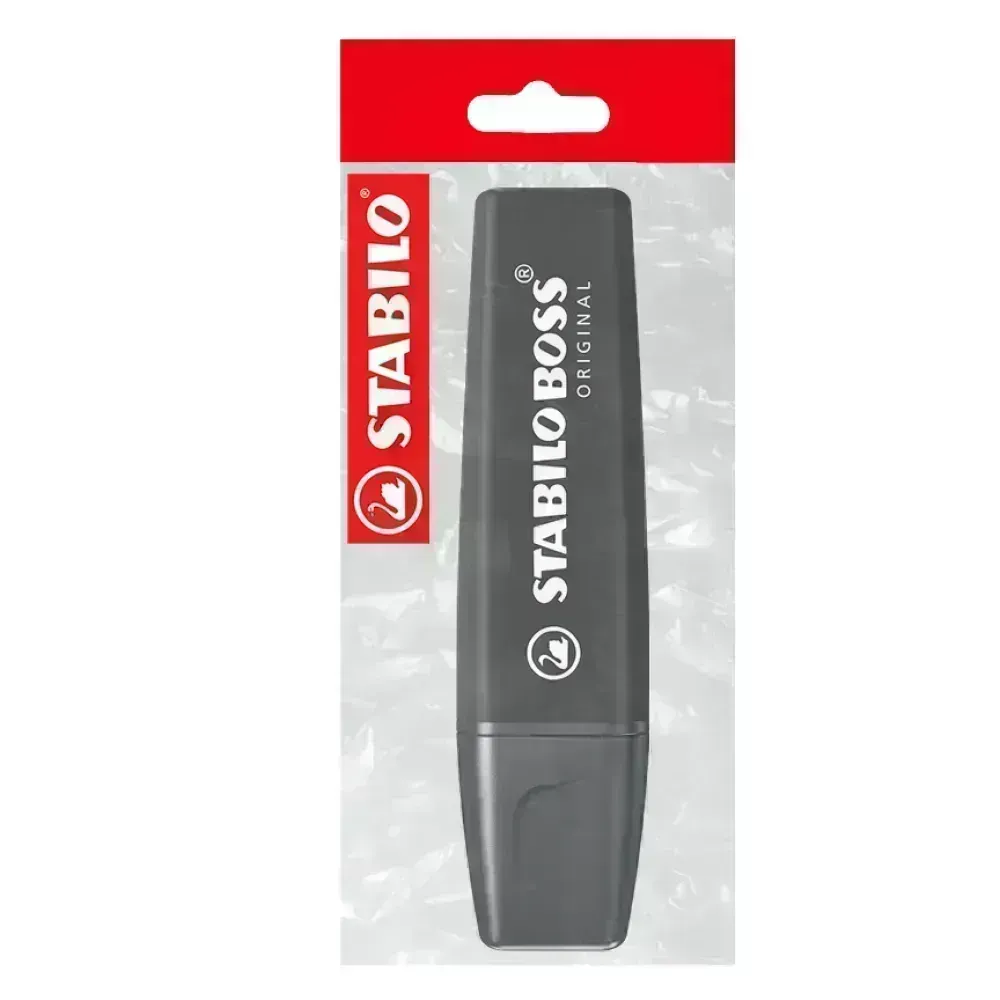 Resaltador, Boss, Punta Biselada 2.0-5.0 mm, Colores de Naturaleza, Negro, Pack x 1 Und.