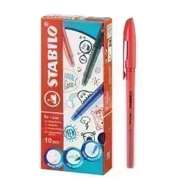Bolígrafo, Re-Liner 868F, Punta Aguja 0.5 mm, Rojo, Caja x 10 Unds. 