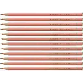 Lápices de Color, Original, Cuerpo Hexagonal, Mina 2.5 mm, Caja x 12 Unds.,  Rosado Claro