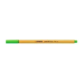 Micropunta/Felpa, Point 88, Punta Fina  0.4 mm, Verde Neón, Unidad