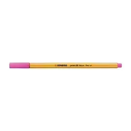 Micropunta/Felpa, Point 88, Punta Fina  0.4 mm, Rosado Neón, Unidad