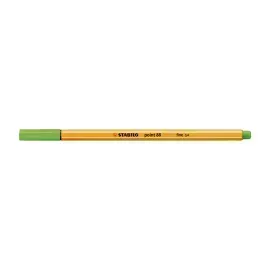 Micropunta/Felpa, Point 88, Punta Fina  0.4 mm, Verde Manzana, Unidad