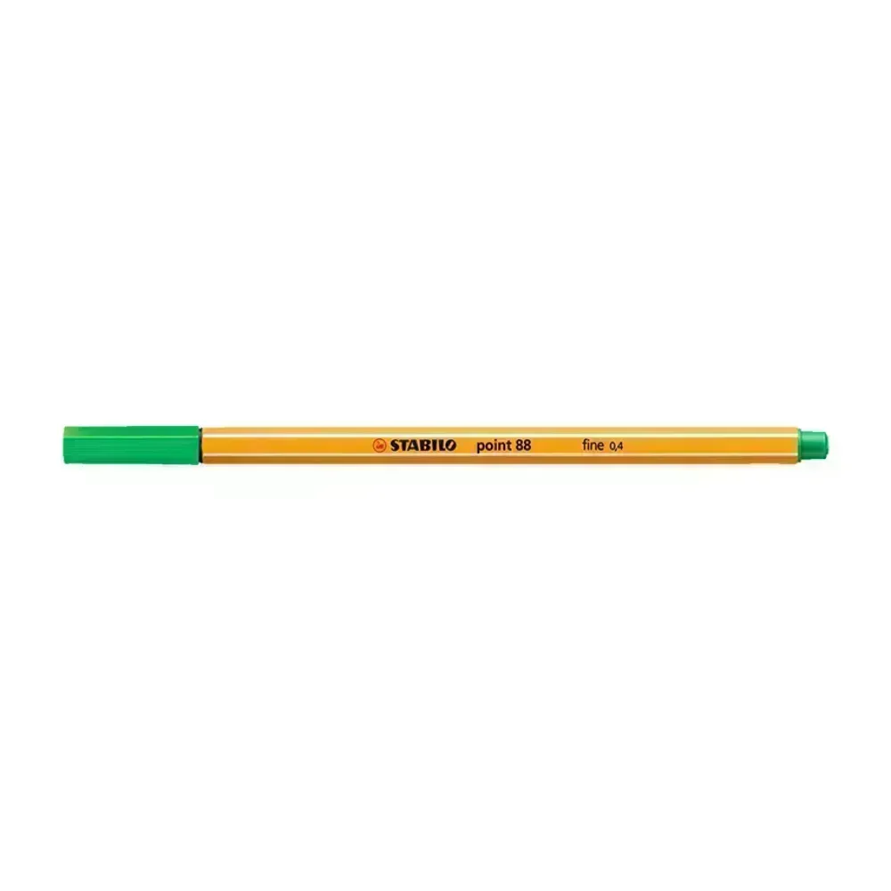 Micropunta/Felpa, Point 88, Punta Fina  0.4 mm, Verde, Unidad
