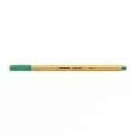 Micropunta/Felpa, Point 88, Punta Fina  0.4 mm, Verde, Unidad