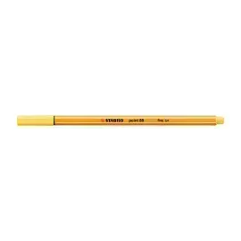 Micropunta/Felpa, Point 88, Punta Fina  0.4 mm, Amarillo, Unidad