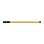 Micropunta/Felpa, Point 88, Punta Fina  0.4 mm, Negro, Unidad