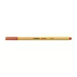 Micropunta/Felpa, Point 88, Punta Fina  0.4 mm, Rojo Claro Unidad