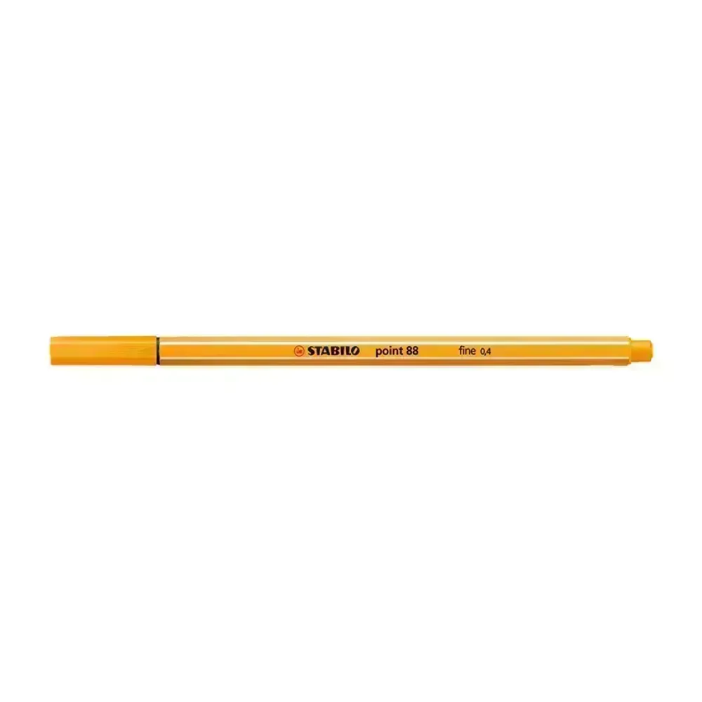 Micropunta/Felpa, Point 88, Punta Fina  0.4 mm, Naranja, Unidad