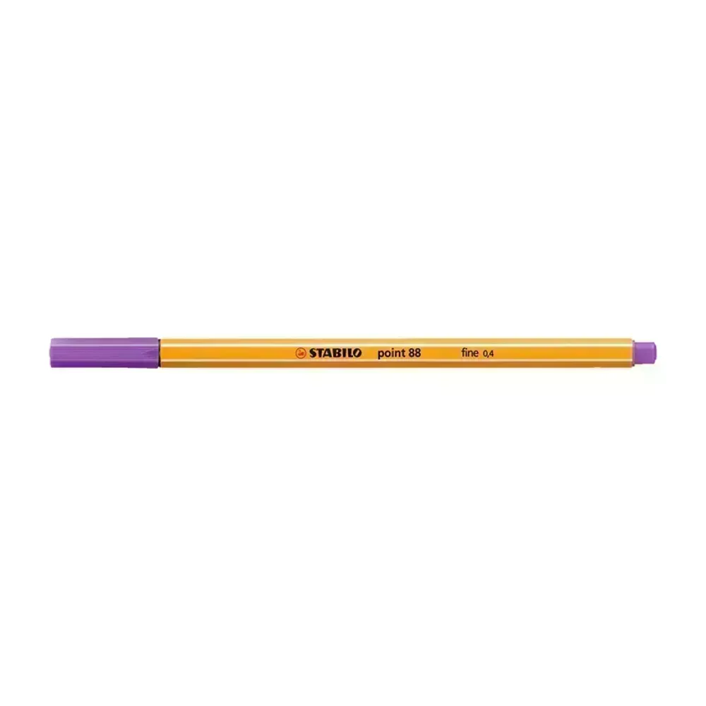 Micropunta/Felpa, Point 88, Punta Fina  0.4 mm, Violeta, Unidad