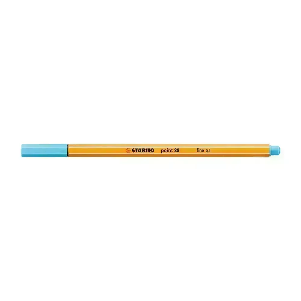 Micropunta/Felpa, Point 88, Punta Fina  0.4 mm, Celeste, Unidad