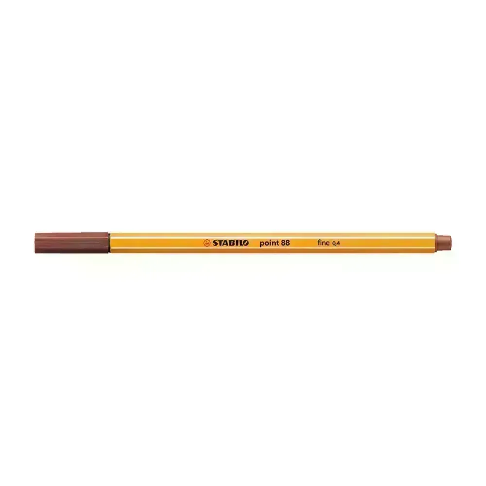 Micropunta/Felpa, Point 88, Punta Fina  0.4 mm, Sienna Tostado, Unidad