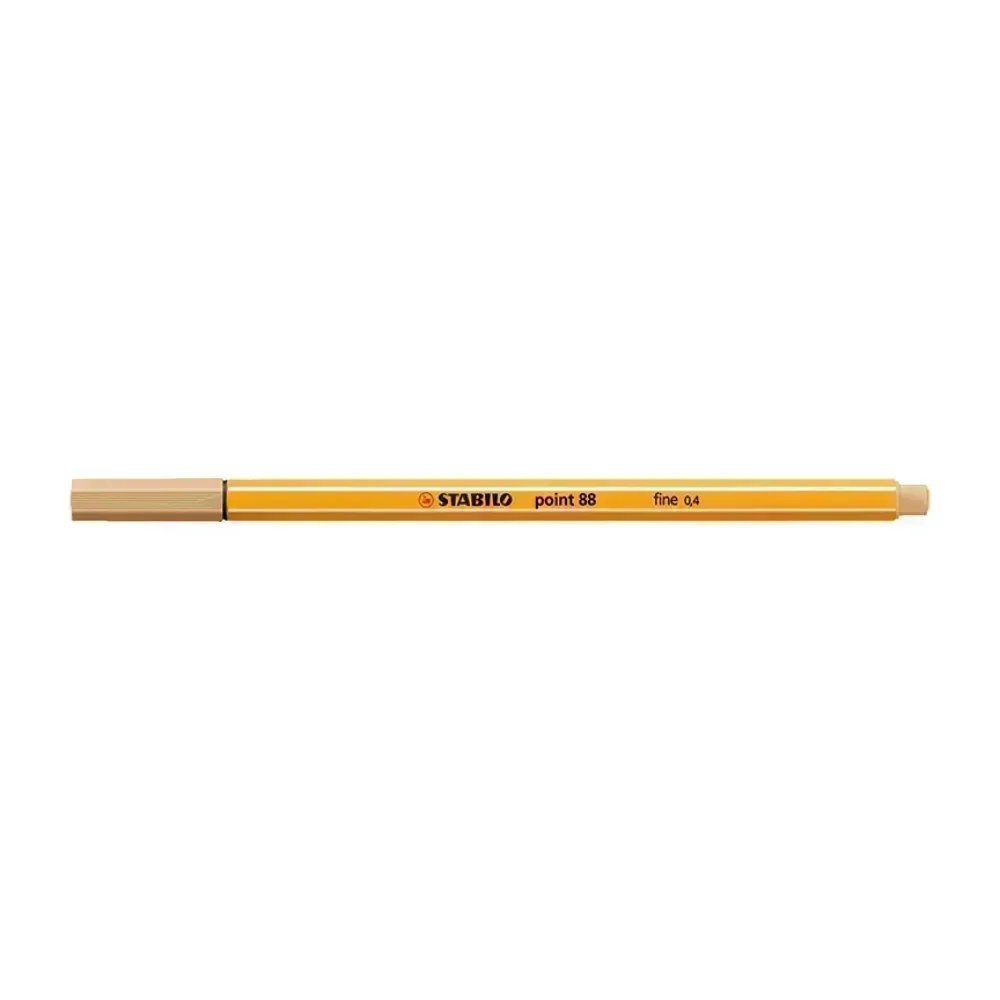 Micropunta/Felpa, Point 88, Punta Fina  0.4 mm, Ocre Claro, Unidad