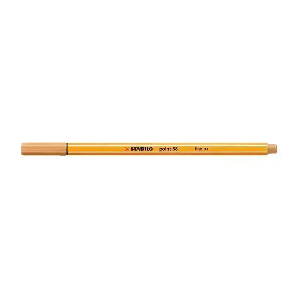 Micropunta/Felpa, Point 88, Punta Fina  0.4 mm, Ocre Oscuro, Unidad