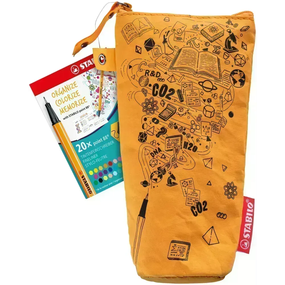 Micropunta/Felpa, Point 88, Punta Fina  0.4 mm, Estuche x 20 - Estuche Kraft.  20 Colores Surtidos