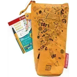 Micropunta/Felpa, Point 88, Punta Fina  0.4 mm, Estuche x 20 - Estuche Kraft.  20 Colores Surtidos