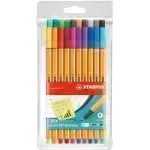 Micropunta/Felpa, Point 88, Punta Fina 0.4 mm, Estuche x 20. 20 Colores Surtidos